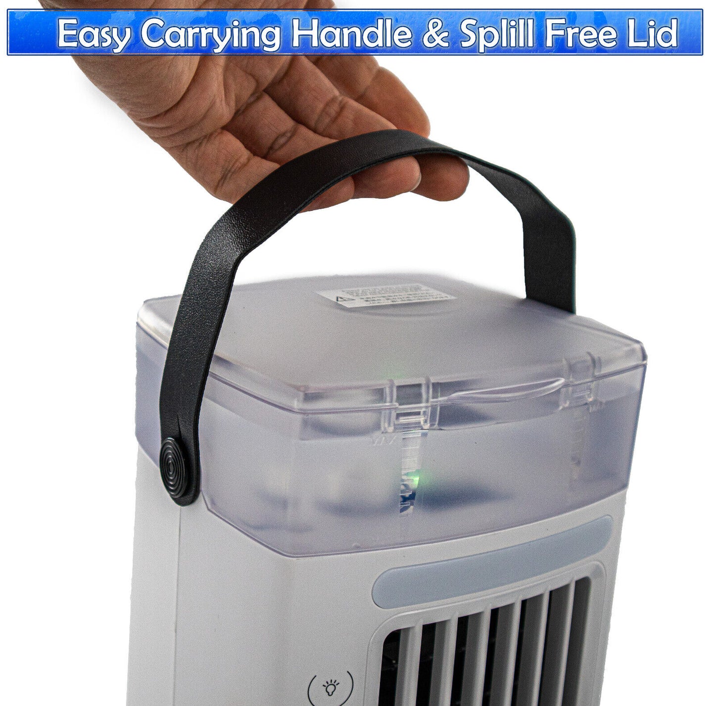 Portable Air Conditioner Personal Space Evaporative Air Cooler Mini AC Dual Fans